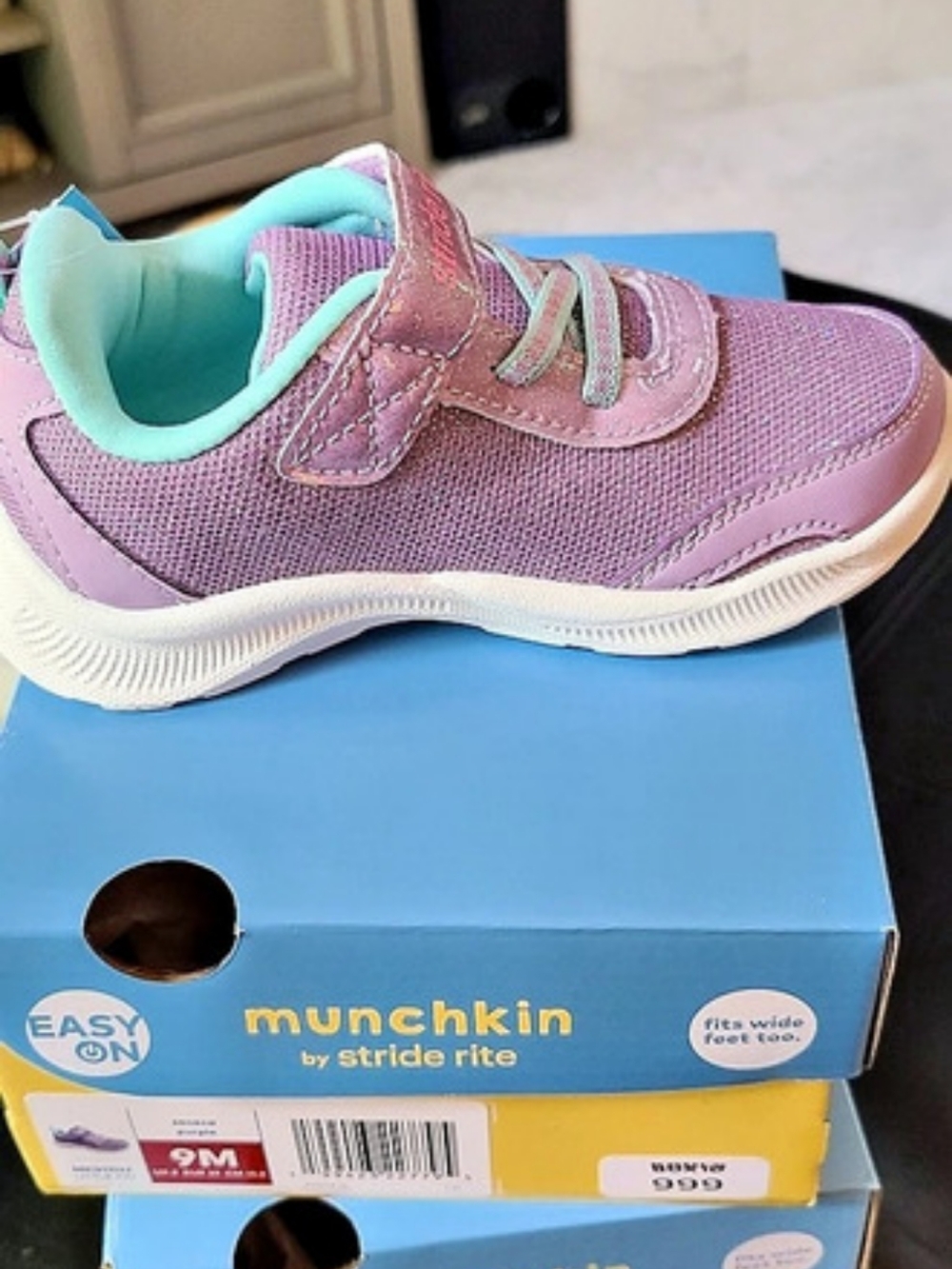 Stride Rite Munchkin by Stride Rite Toddler Sneaker Toddler Girls Purple & Blue